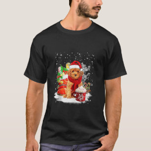 Camiseta Navidades de invierno de caniche en miniatura Perr