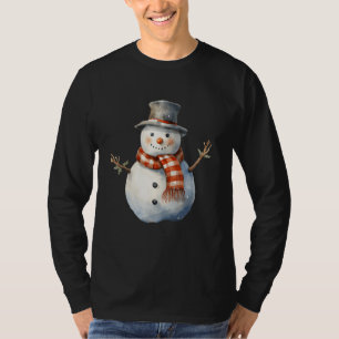 Camiseta Navidades de invierno de Snowman Carrot Nose