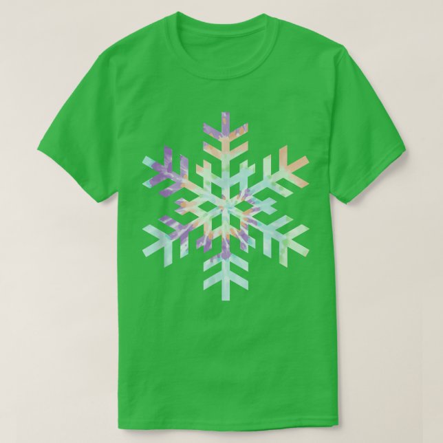 Camiseta Navidades de invierno del Tye Dye Snowflake 917 (Diseño del anverso)