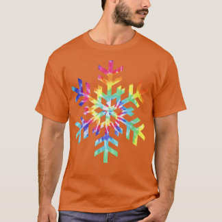 Camiseta Navidades de invierno del Tye Dye Snowflake 919