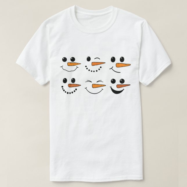 Camiseta Navidades de invierno se enfrentan a Snowman (Diseño del anverso)