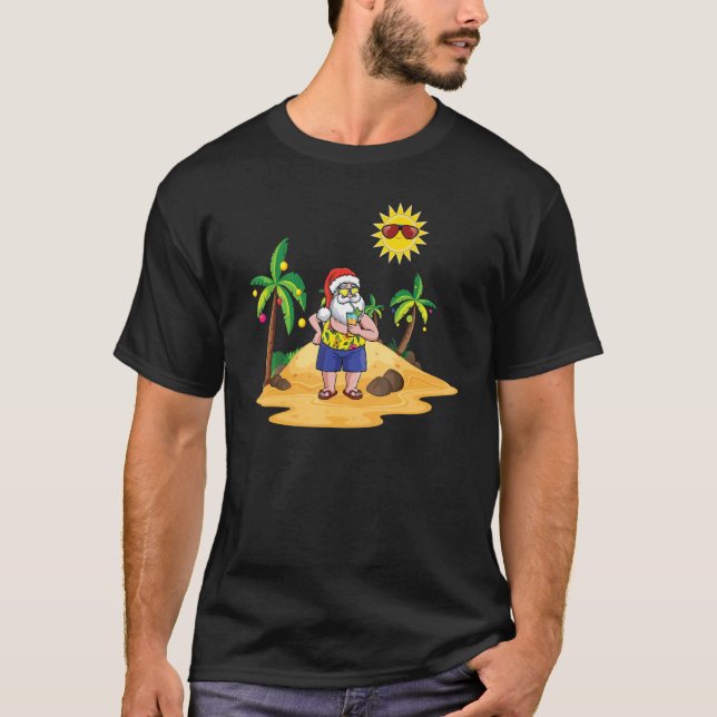 Camiseta Navidades De Island Beach En Julio En La Playa De  (Anverso)