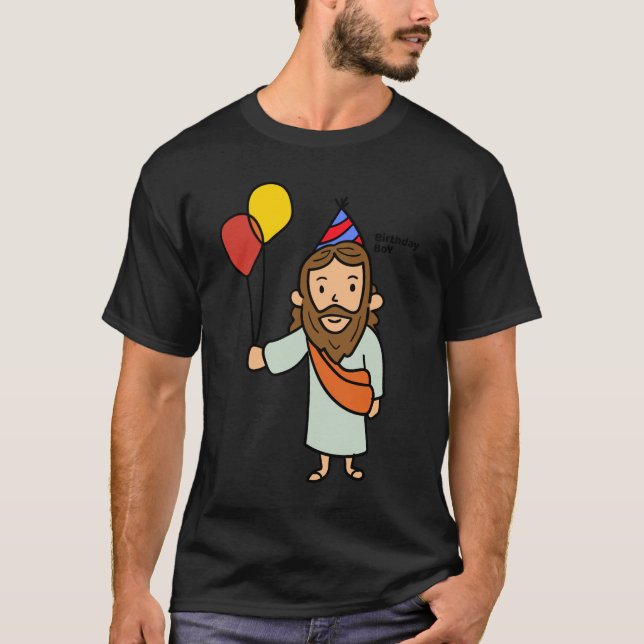 Camiseta Navidades de Jesus Birthday Boy (Anverso)