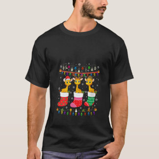 Camiseta Navidades de jirafa atienden a feos Navidades suét