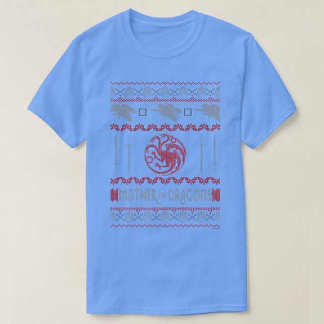 Camiseta Navidades De Juego De Tronos Madre De Dragones Ugl (Diseño del anverso)