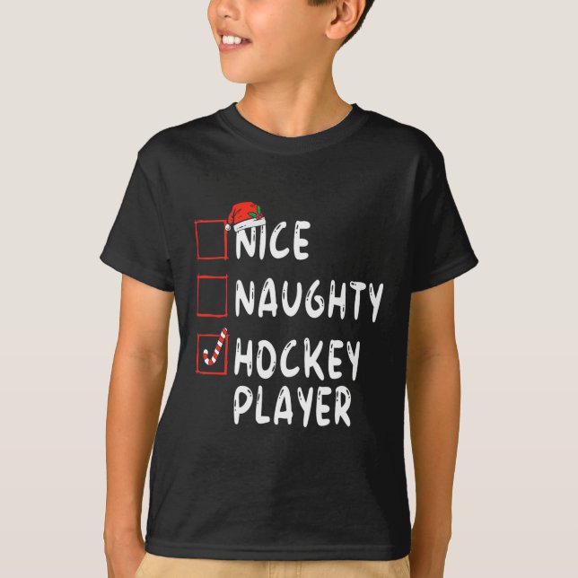 Camiseta Navidades de jugador de hockey patines de Niza San (Anverso)