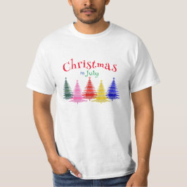 Camiseta Navidades de julio de diversión colorida