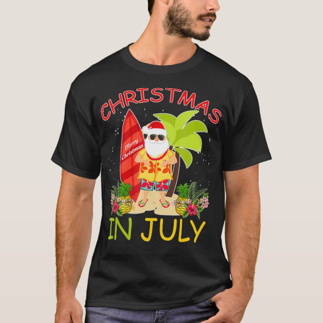 Camiseta Navidades de julio en Santa Hawái S (Anverso)