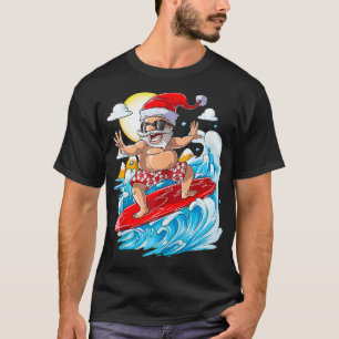 Camiseta Navidades de julio en Santa Surf Hawái Hombres S