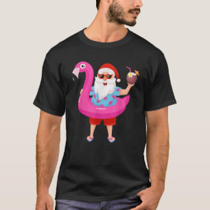 Camiseta Navidades de Julio Santa hawaii Gafas de sol Flami