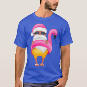 Camiseta Navidades de Julio Santa hawaii Gafas de sol Flami
