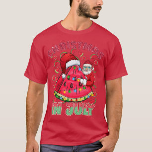 Camiseta navidades de july sandía santa en la celda de vera
