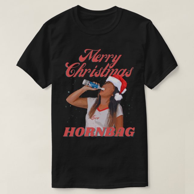 Camiseta Navidades de Kath y Kim Cream Hornbag Classic T-Sh (Diseño del anverso)