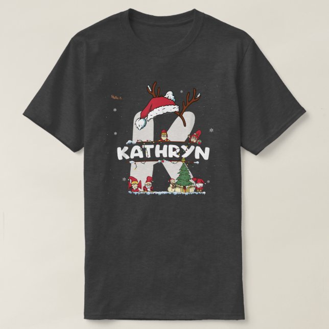 Camiseta Navidades de Kathryn con nombre de Kathryn para na (Diseño del anverso)