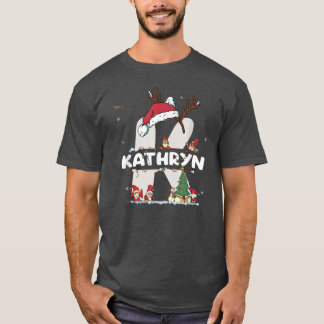 Camiseta Navidades de Kathryn con nombre de Kathryn para na