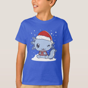 Camiseta Navidades de Kawaii Axolotl