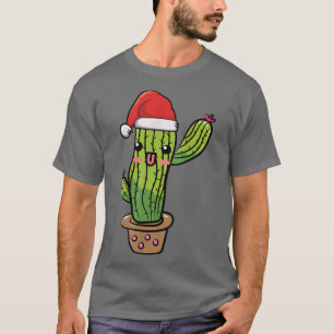 Camiseta Navidades de Kawaii Cactus Chibi Cute Happy Funny 