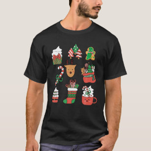 Camiseta Navidades de Kawaii: Candy Cane de reno se alza