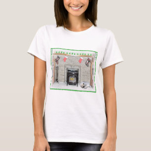 Camiseta Navidades de Keeshond picotean perro con pintura d