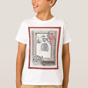 Camiseta Navidades de Keeshond Ventana de Invierno Pintura