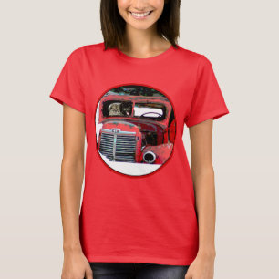 Camiseta Navidades de Keeshond Viejo Camión Pintando Arte D