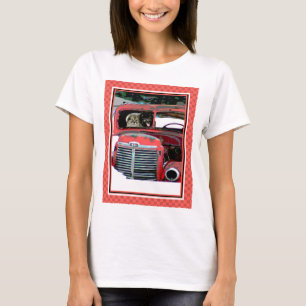 Camiseta Navidades de Keeshond Viejo Camión Pintando Arte D