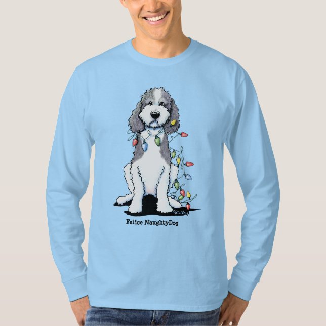 Camiseta Navidades de KiniArt Doodle Parti (Anverso)