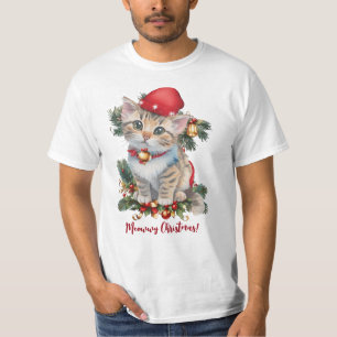 Camiseta Navidades de kitten de Meowwy Navidades