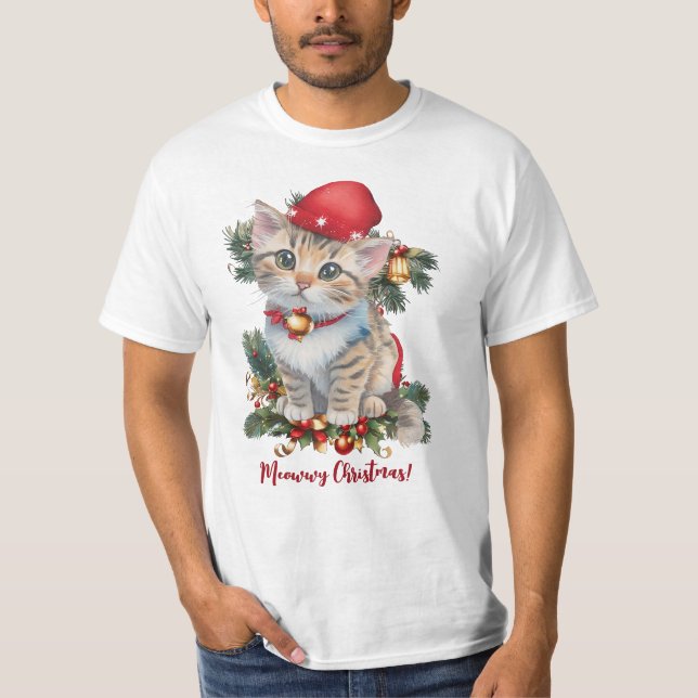 Camiseta Navidades de kitten de Meowwy Navidades (Anverso)