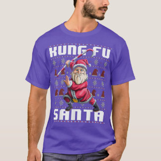 Camiseta Navidades de Kung Fu Santa Ugly