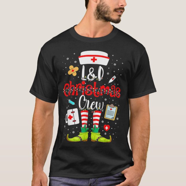 Camiseta Navidades De L&D Enfermeras Navidades De Trabajo Y (Anverso)
