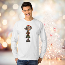 Camiseta Navidades de la abuela confundidos Elf Tee masculi