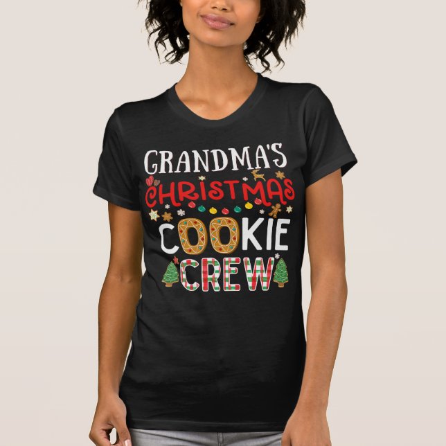Camiseta Navidades de la abuela Cookie Crew Funny Bing Fami (Anverso)