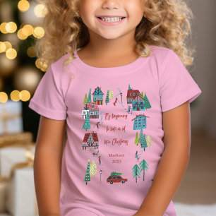 Camiseta Navidades de la aldea de esquí nórdico Fiesta