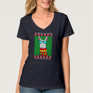 Camiseta Navidades de la Alpaca de Lama Navidades feos