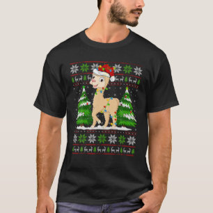 Camiseta Navidades De La Alpaca Encenden Xmas Un Sudor Feo