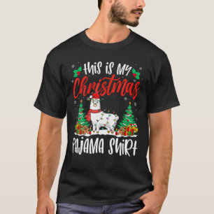 Camiseta Navidades de la Alpaca Xmas Pajama Shiraca Lover
