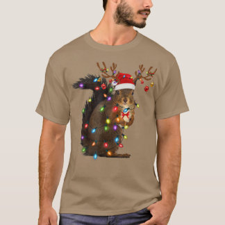 Camiseta Navidades de la ardilla de Santa Encenden Matanza