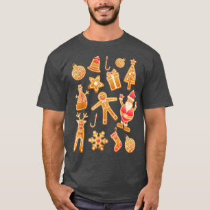 Camiseta Navidades de la bandeja de galletas de pan de jeng