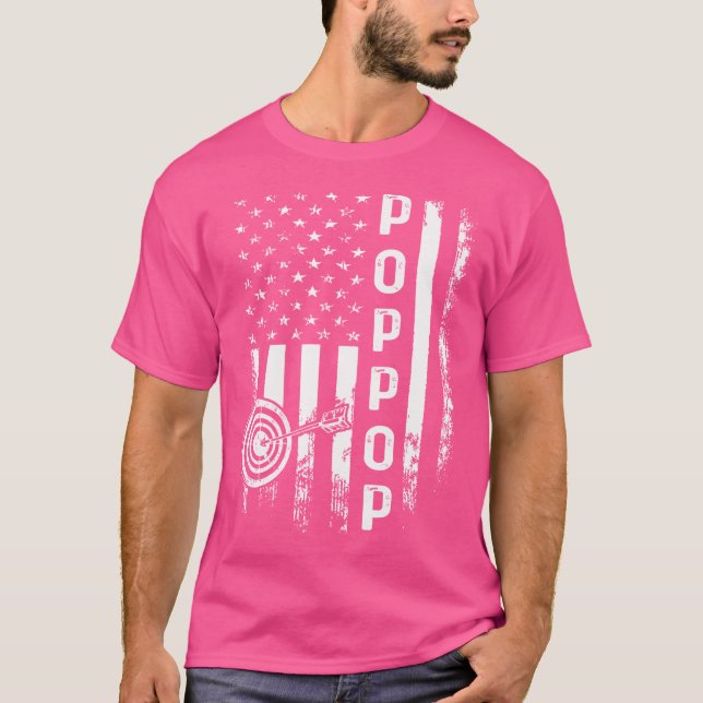 Camiseta Navidades de la bandera de Estados Unidos Poppop c (Anverso)