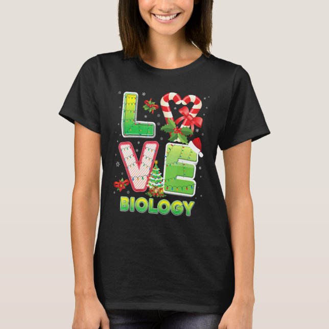 Camiseta Navidades de la biología del amor Maestría en Sant (Anverso)