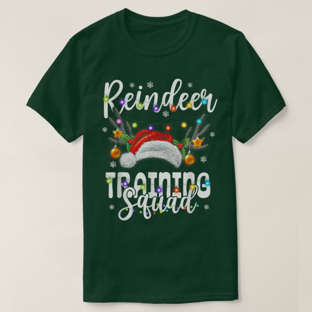 Camiseta Navidades de la brigada de entrenamiento de renos  (Diseño del anverso)