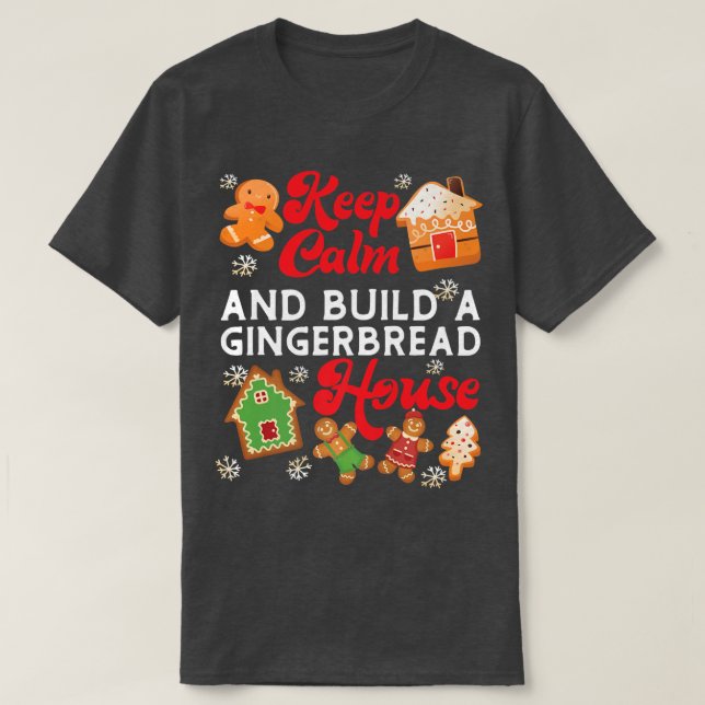 Camiseta Navidades De La Casa De Gingerbread En Horno Manti (Diseño del anverso)