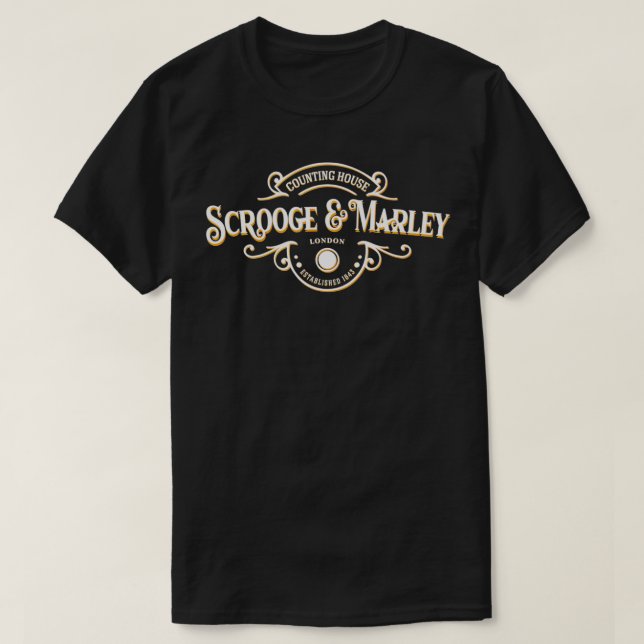 Camiseta Navidades de la casa de recuento Ebenezer Scrooge (Diseño del anverso)
