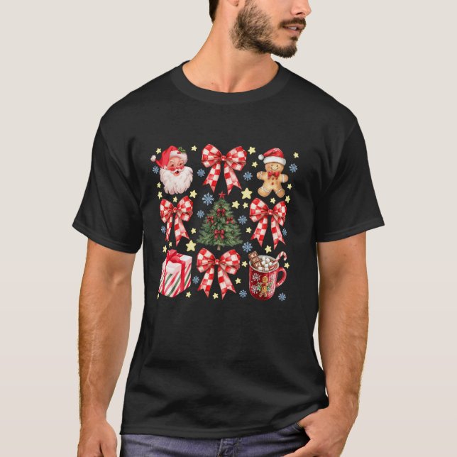 Camiseta Navidades de la compañía Coquette Bow Santa Claus  (Anverso)