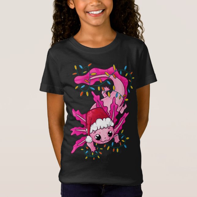 Camiseta Navidades de la Cuta Axolotl Lover Santa Claus Axo (Anverso)