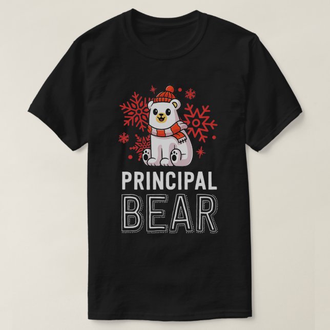 Camiseta Navidades de la Escuela Principal del Oso Polar Ho (Diseño del anverso)