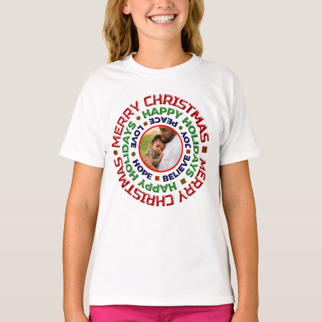 Camiseta Navidades de la familia bebe - Festividad personal (Anverso)