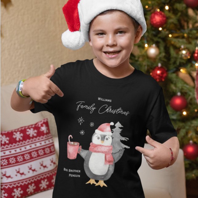 Camiseta Navidades de la familia Cute Penguin (Subido por el creador)