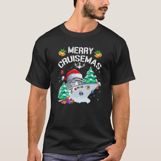 Camiseta Navidades de la familia de cruceros Merry Cruisema (Anverso)